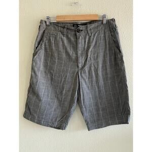 American Eagle Shorts Mens 34 waist‎ band Plaid skater Beach neutral